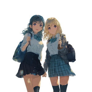 Anime Schoolgirls Sharing Umbrella Vinyl Car Decal Sticker – Waterproof & UV-Resistant 8" Anime Schoolgirls Sharing Umbrella Vinyl Car Decal Sticker – Waterproof & UV-Resistant 8"
