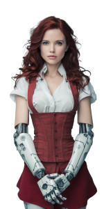 She Robot Vinyl Car Decal Sticker – Waterproof & UV-Resistant 8"