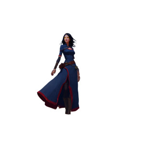 Sorceress In Desert Vinyl Car Decal Sticker – Waterproof & UV-Resistant 8"