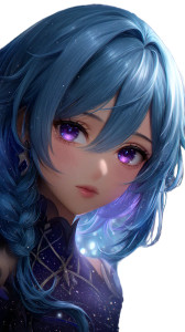 Stardust Anime Girl Vinyl Car Decal Sticker – Waterproof & UV-Resistant 8"