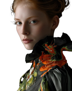 Dragon Avant-Garde Portrait Vinyl Car Decal Sticker – Waterproof & UV-Resistant 8"