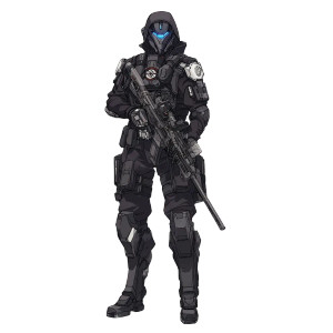 Scifi Soldier Vinyl Car Decal Sticker – Waterproof & UV-Resistant 8" Scifi Soldier Vinyl Car Decal Sticker – Waterproof & UV-Resistant 8"