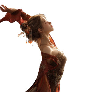 Tang Dynasty Beauty V2 Vinyl Car Decal Sticker – Waterproof & UV-Resistant 8"