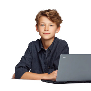 School Boy With Laptop Vinyl Car Decal Sticker – Waterproof & UV-Resistant 8" School Boy With Laptop Vinyl Car Decal Sticker – Waterproof & UV-Resistant 8"