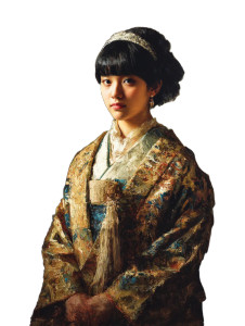 Asian Noblewoman Portrait Vinyl Car Decal Sticker – Waterproof & UV-Resistant 8"