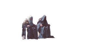 Old Wizards Pondering Vinyl Car Decal Sticker – Waterproof & UV-Resistant 8"