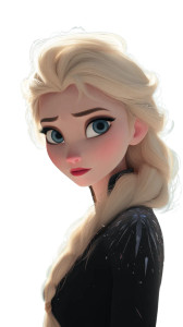 Elsa V2 Vinyl Car Decal Sticker – Waterproof & UV-Resistant 8"