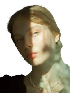 Young Girl Necklace Vinyl Car Decal Sticker – Waterproof & UV-Resistant 8"