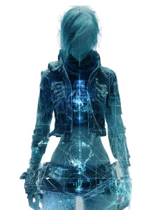 Cyberpunk Girl V12 Vinyl Car Decal Sticker – Waterproof & UV-Resistant 8"