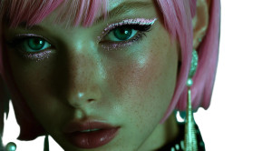 Italian Pink-Haired Model Vinyl Car Decal Sticker – Waterproof & UV-Resistant 8" Italian Pink-Haired Model Vinyl Car Decal Sticker – Waterproof & UV-Resistant 8"