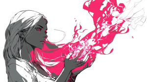 Albino Flame Wielder Vinyl Car Decal Sticker – Waterproof & UV-Resistant 8"