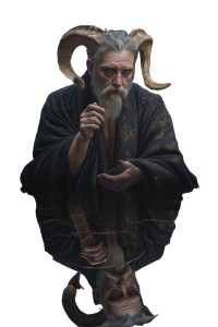 Lucifer Painting V2 Vinyl Car Decal Sticker – Waterproof & UV-Resistant 8"