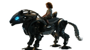 Futuristic Robotic Horse Ride Vinyl Car Decal Sticker – Waterproof & UV-Resistant 8"