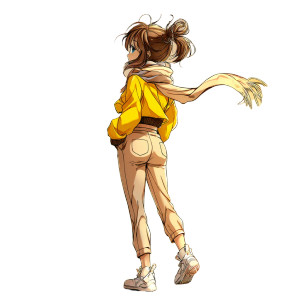 Dandelion Traveling Girl Vinyl Car Decal Sticker – Waterproof & UV-Resistant 8"