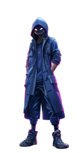 Cyberpunk Masked Figure Vinyl Car Decal Sticker – Waterproof & UV-Resistant 8" Cyberpunk Masked Figure Vinyl Car Decal Sticker – Waterproof & UV-Resistant 8"