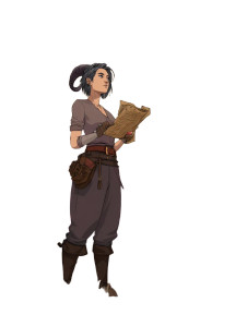 Fantasy Female Character V6 Vinyl Car Decal Sticker – Waterproof & UV-Resistant 8"