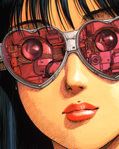 Cyberpunk Teen Girl Vinyl Car Decal Sticker – Waterproof & UV-Resistant 8"