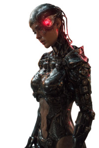 Cyborg Warrior V5 Vinyl Car Decal Sticker – Waterproof & UV-Resistant 8"