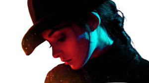 Sad Stormy Portrait Vinyl Car Decal Sticker – Waterproof & UV-Resistant 8"