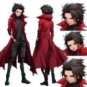 Anime Male Character V9 Vinyl Car Decal Sticker – Waterproof & UV-Resistant 8"