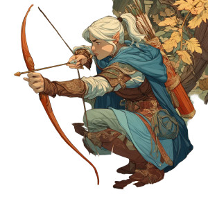 Elf Archer V2 Vinyl Car Decal Sticker – Waterproof & UV-Resistant 8" Elf Archer V2 Vinyl Car Decal Sticker – Waterproof & UV-Resistant 8"