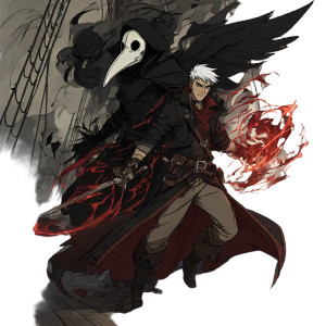 Arcane Pirate Adventurer Vinyl Car Decal Sticker – Waterproof & UV-Resistant 8"