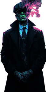 Surreal English Mobster Vinyl Car Decal Sticker – Waterproof & UV-Resistant 8"