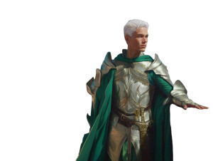 Fantasy Noble Warrior Vinyl Car Decal Sticker – Waterproof & UV-Resistant 8"