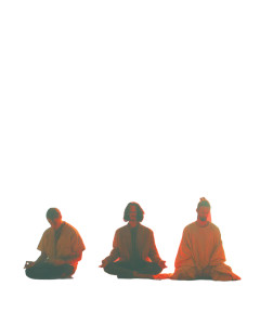 Meditating Rockstars Vinyl Car Decal Sticker – Waterproof & UV-Resistant 8"