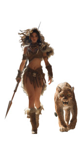 Nidalee In Colosseum Vinyl Car Decal Sticker – Waterproof & UV-Resistant 8"