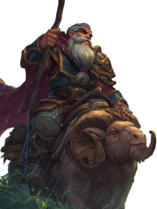 Dwarf Paladin General Vinyl Car Decal Sticker – Waterproof & UV-Resistant 8"