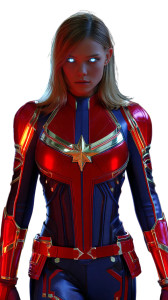 Captain Marvel Heroine Vinyl Car Decal Sticker – Waterproof & UV-Resistant 8"