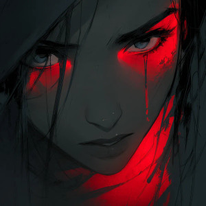 Broken Glowing Woman Vinyl Car Decal Sticker – Waterproof & UV-Resistant 8"