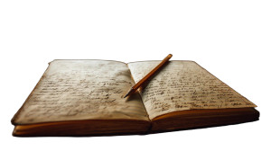 Old Diary Vinyl Car Decal Sticker – Waterproof & UV-Resistant 8"