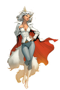 White Fox Heroine Vinyl Car Decal Sticker – Waterproof & UV-Resistant 8"