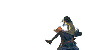 Reading Under Stars Vinyl Car Decal Sticker – Waterproof & UV-Resistant 8"