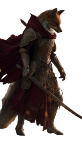 Fox Knight V2 Vinyl Car Decal Sticker – Waterproof & UV-Resistant 8"