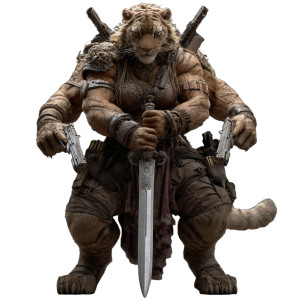 Muscular Weretiger Female Vinyl Car Decal Sticker – Waterproof & UV-Resistant 8"