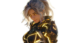 Futuristic Android Warrior Vinyl Car Decal Sticker – Waterproof & UV-Resistant 8"