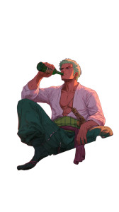 Zoro On Sail Vinyl Car Decal Sticker – Waterproof & UV-Resistant 8"