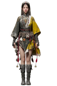 Taoist Priestess Warrior Vinyl Car Decal Sticker – Waterproof & UV-Resistant 8"