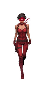 Female Dare Devil Vinyl Car Decal Sticker – Waterproof & UV-Resistant 8"