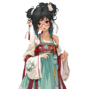 Chinese Girl In Hanfu Vinyl Car Decal Sticker – Waterproof & UV-Resistant 8" Chinese Girl In Hanfu Vinyl Car Decal Sticker – Waterproof & UV-Resistant 8"