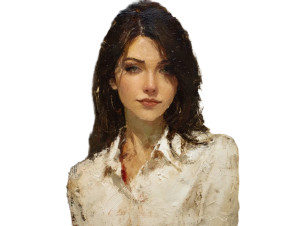 Portrait In Eakins Style Vinyl Car Decal Sticker – Waterproof & UV-Resistant 8"