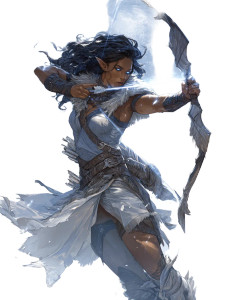 Elf Oracle Druid Vinyl Car Decal Sticker – Waterproof & UV-Resistant 8"