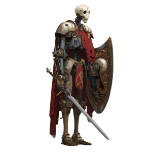 Warforged Paladin V3 Vinyl Car Decal Sticker – Waterproof & UV-Resistant 8"