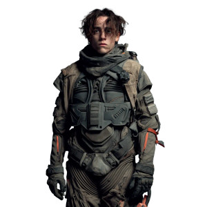 Dune Character Vinyl Car Decal Sticker – Waterproof & UV-Resistant 8"