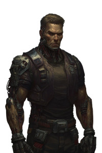 Cybernetic Militia Soldier Vinyl Car Decal Sticker – Waterproof & UV-Resistant 8"