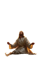 Jesus At Sunset Vinyl Car Decal Sticker – Waterproof & UV-Resistant 8"