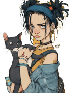 Fun Day Cat Vinyl Car Decal Sticker – Waterproof & UV-Resistant 8"